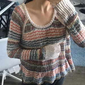 Free people lost in the forest pullover multicolor